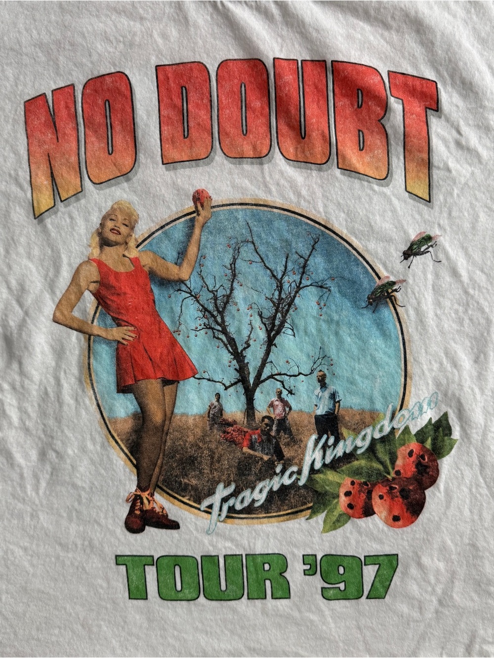 No Doubt Tragic Kingdom Tour ’97 Graphic T Shirt White Oversized 22” x 25.5” - Picture 3 of 8